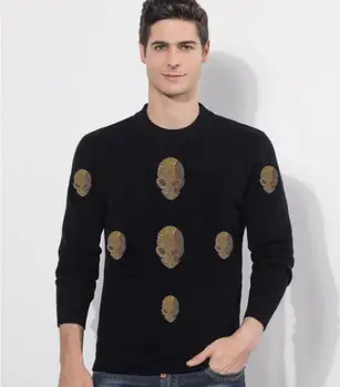 2021 Zimný sveter Pre Mužov Muž Hot Vŕtať Streetwear O-Krku Pulóver Muž